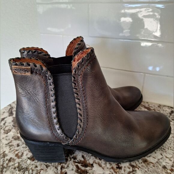 Pikolinos Ankle‎ Boots Womens 39 Brown Green Comfort Leather - Picture 2 of 9